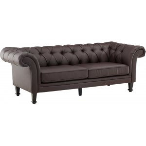 tran 3-seters sofa - Brun