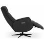 Marbck lyx recliner- lenestol (2 el-motorer) innebygget fotskammel - Mrkegrtt tystoff