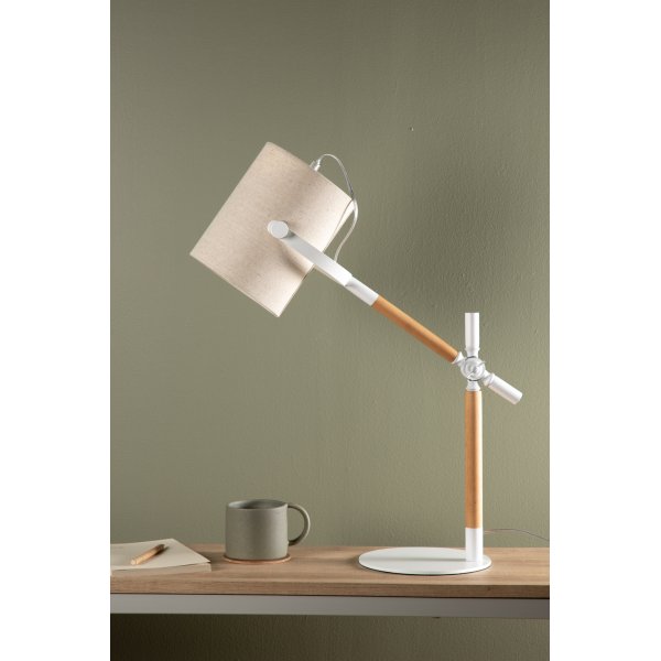 Ruff bordlampe - Hvit Ruff bordlampe - Hvit