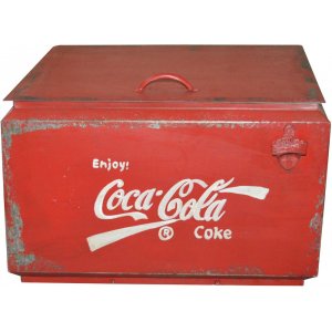 Coca Cola vintage oppbevaringsboks - Metall