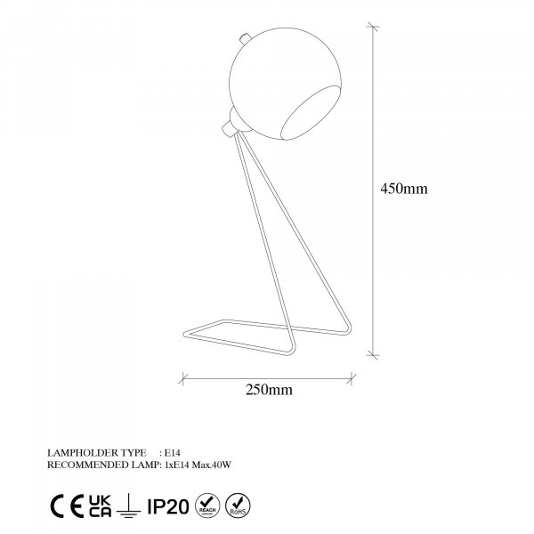 Mixed bordlampe - Svart Mixed bordlampe - Svart