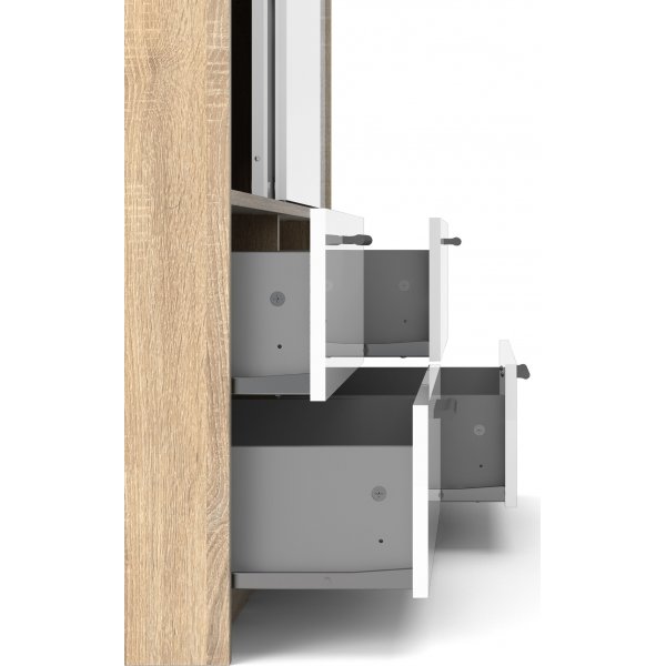 Line garderobe - Eik/hvit Line garderobe - Eik/hvit