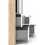 Line garderobe - Eik/hvit