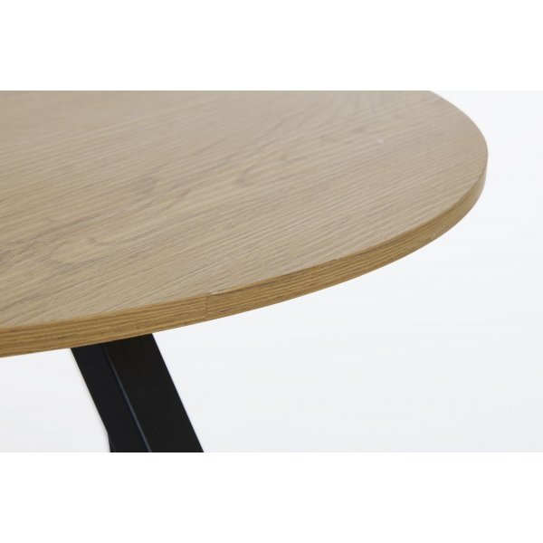 Lapis salongbord Ø80 cm - Eik/sort Lapis salongbord Ø80 cm - Eik/sort