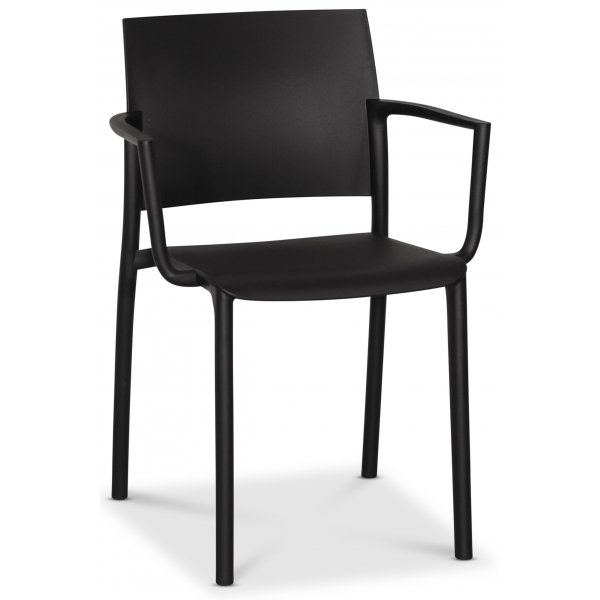 Alafors spisestol stabelbar - Svart (Plast) Alafors spisestol stabelbar - Svart (Plast)
