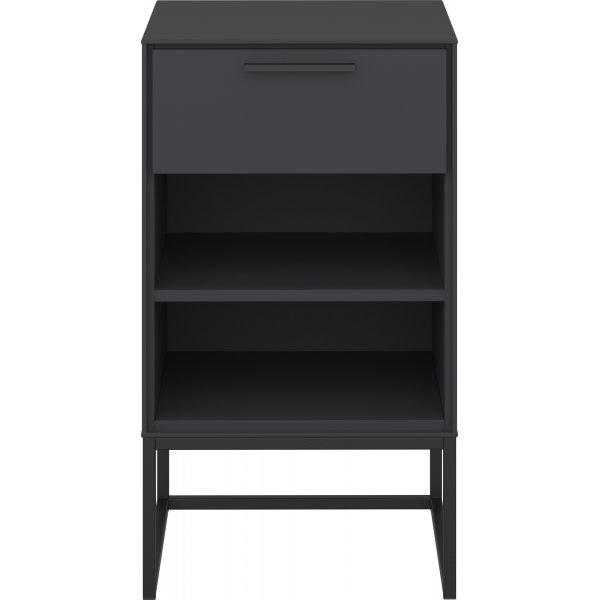 Slimline nattbord 1 - Grå/svart Slimline nattbord 1 - Grå/svart