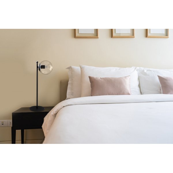 Fas bordlampe klar - Svart Fas bordlampe klar - Svart