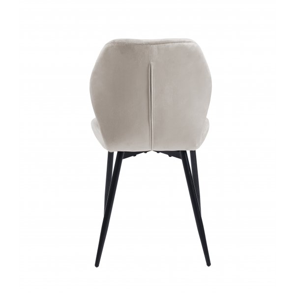 Santos spisestuestol - Beige flyel