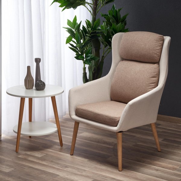Walter lenestol - Beige/brun Walter lenestol - Beige/brun