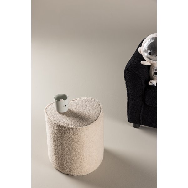 Hjertepuff - Beige teddy Hjertepuff - Beige teddy