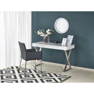 Elliana skrivebord - Hvit/krom