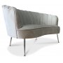 Snckan 2-seter sofa - Grbeige flyel / Krom