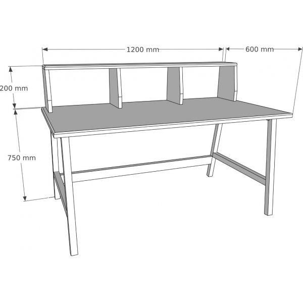 Lucy skrivebord - Eik Lucy skrivebord - Eik