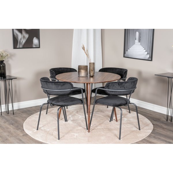 Tell karmstol - Svart Tell karmstol - Svart