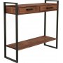 Just home sidebord - Furu/svart