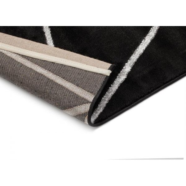 Maskinvevd teppe Diamond Lines - Slv