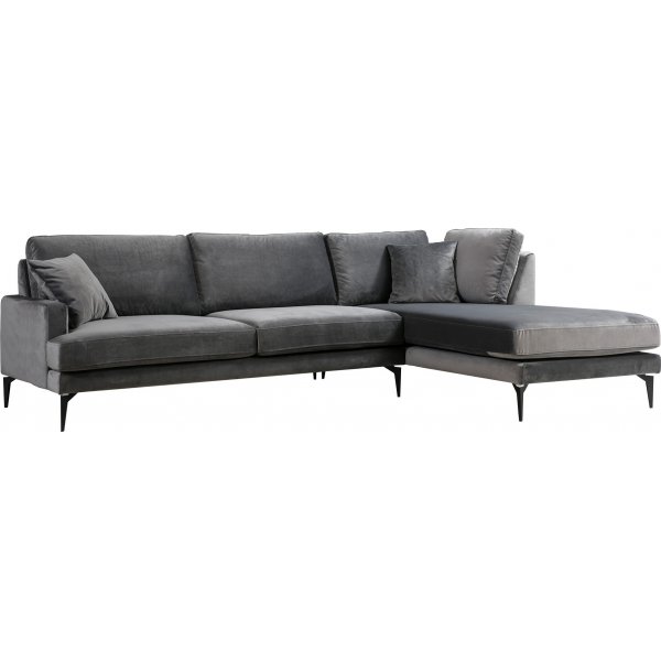 Papira hjrnesofa - antrasitt