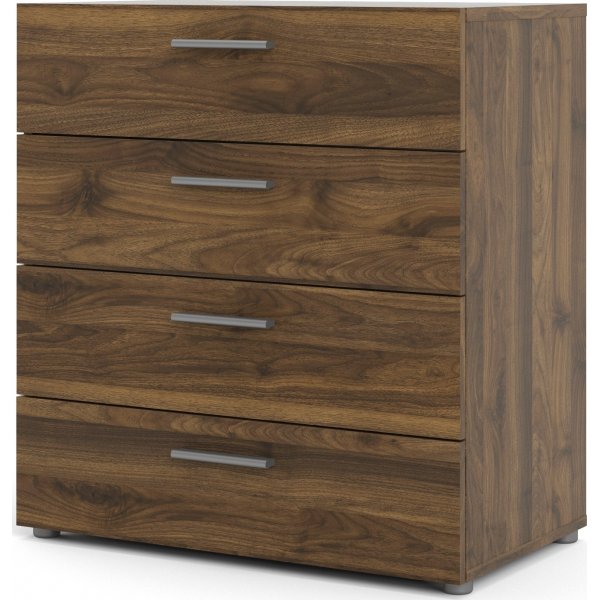 Pepe bred kommode med 4 skuffer - Valn�tt