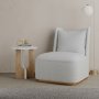 Lunar sidebord - Hvit/eik
