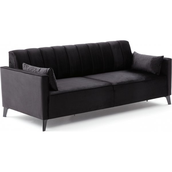 3-seters sovesofa - Svart