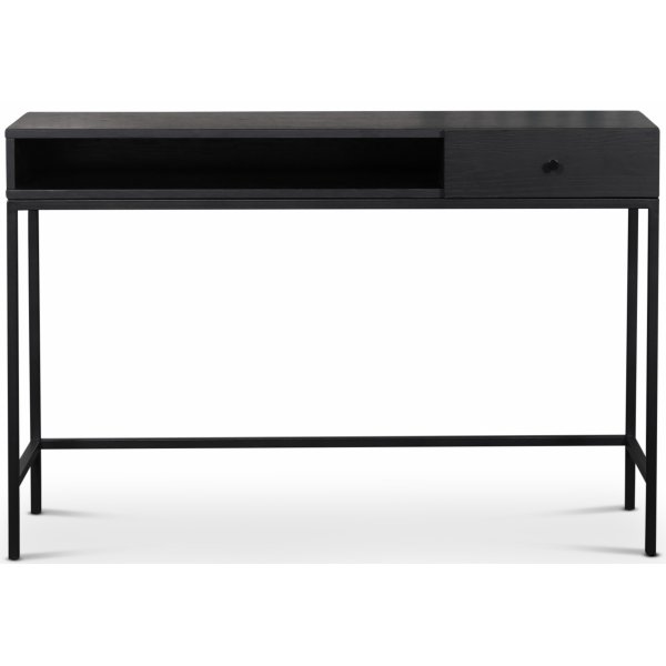Stilo V.2 Skrivebord - Svartvasket / Svart metall