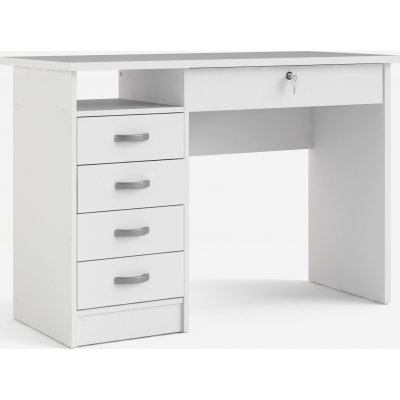 Function Plus skrivebord med 4 skuffer 109,3 x 48,5 cm - Hvit