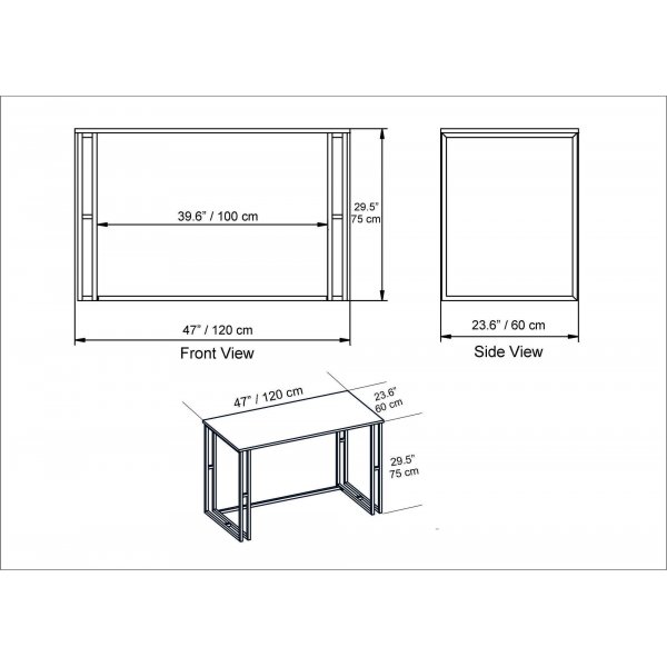 Alfa skrivebord - Svart Alfa skrivebord - Svart