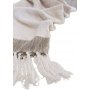 Bondi pledd, 130x170 cm - Beige/brun/hvit