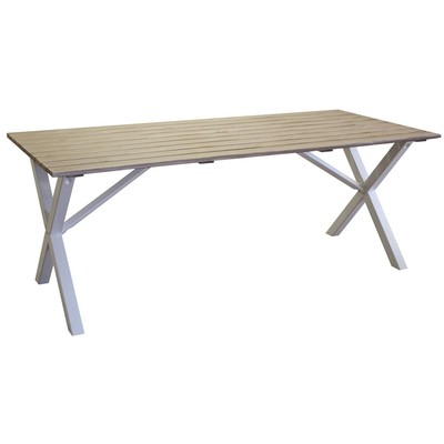 Scottsdale spisebord 190 cm - Hvit / Shabby Chic