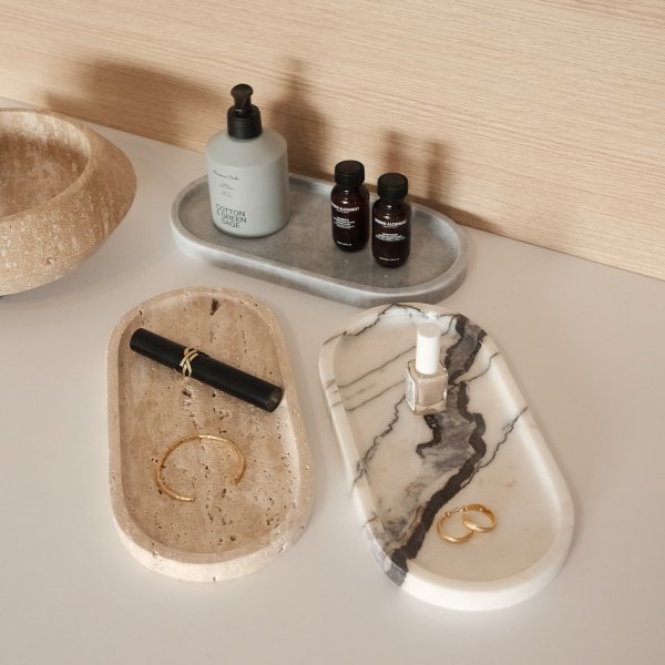 Baderomsfliser i 3 typer marmor Baderomsfliser i 3 typer marmor