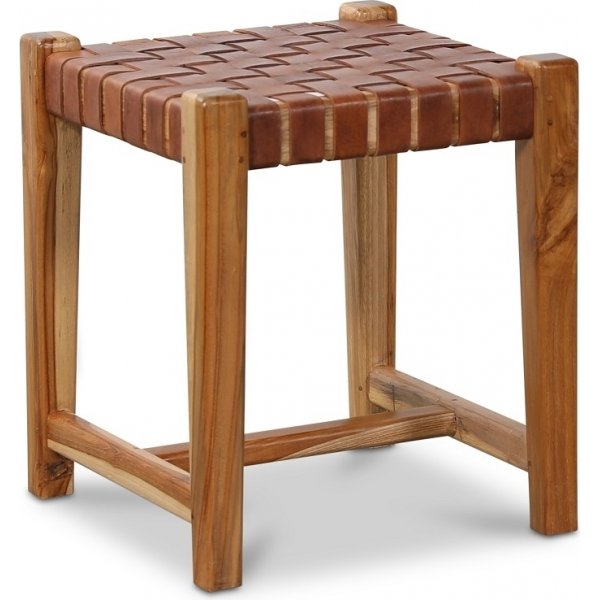 Fotskammel Porto - Konjakk / Teak