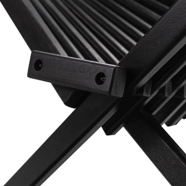 Lenestol med nakkepute - svartbeiset Lenestol med nakkepute - svartbeiset