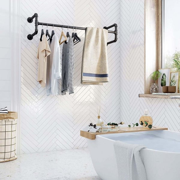 Commander klesstang, 2-pakning - Svart Commander klesstang, 2-pakning - Svart