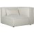 Nees modulsofa - hjrnedel hyre - Stone White