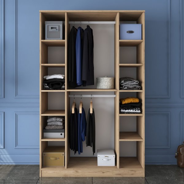 Baden garderobe 16 - Valnøtt/hvit Baden garderobe 16 - Valnøtt/hvit