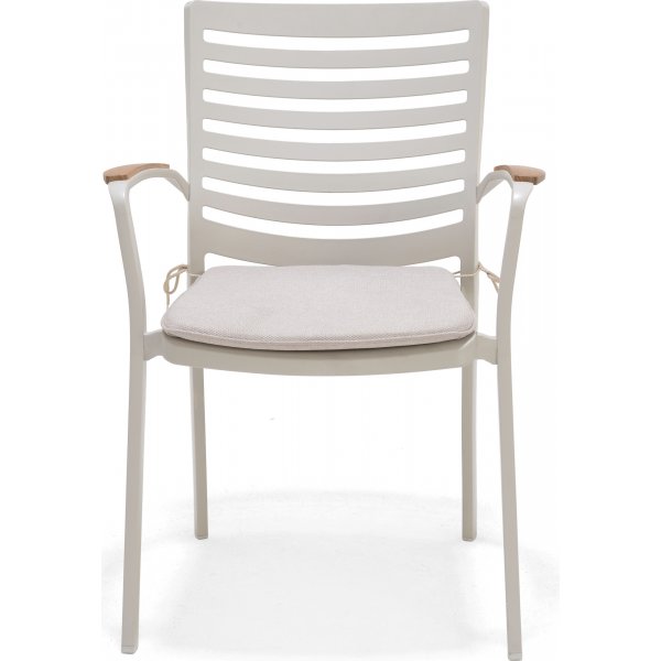 Portals spisegruppe 4 - Hvit/teak