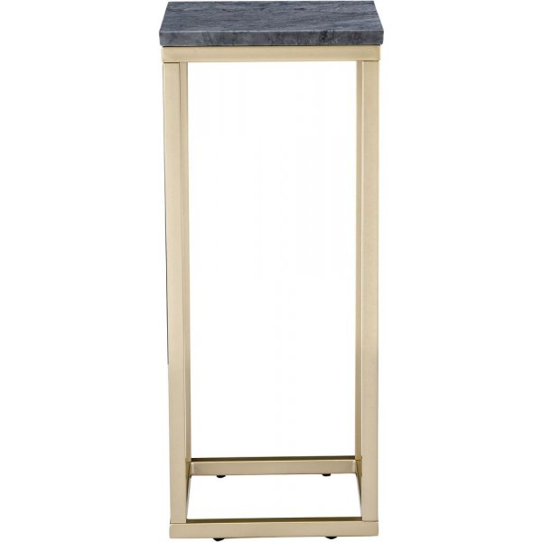 Aksentsokkel 27 - Grå marmor / messingfarget base Aksentsokkel 27 - Grå marmor / messingfarget base