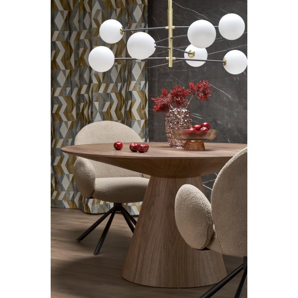 Flyter rundt spisebord i valnøtt Ø137 cm Flyter rundt spisebord i valnøtt Ø137 cm