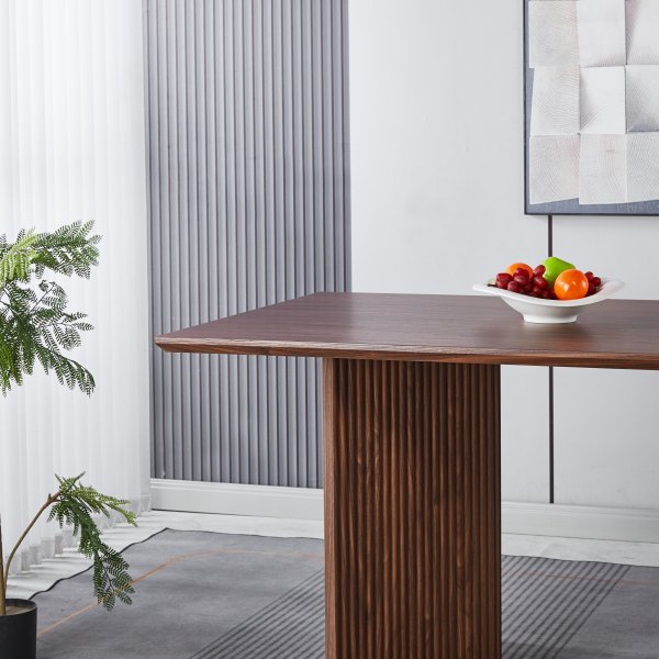 Crossby spisebord 180x90 cm - Mrk brunbeiset eik