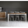 Dalars spisebord 180 cm - Hvit / oljet eik