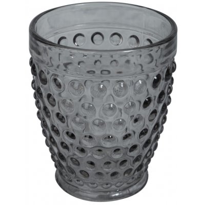 Bubbel drinkglass (rykfarget glass) - 6 stk. 300ml