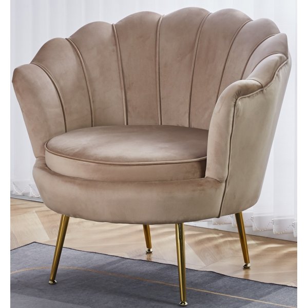 Kingsley sideben 4-pakning - Gull krom Kingsley sideben 4-pakning - Gull krom