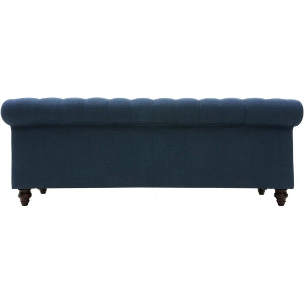 Herron 3-seters chesterfield-sofa - Blå + Tekstilrens for møbler Herron 3-seters chesterfield-sofa - Blå + Tekstilrens for møbler