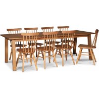Saltsjö spisegruppe 240 cm inkludert 8 stk. Orust pinnestol - Oljet eikefiner Saltsjö spisegruppe 240 cm inkludert 8 stk. Orust pinnestol - Oljet eikefiner