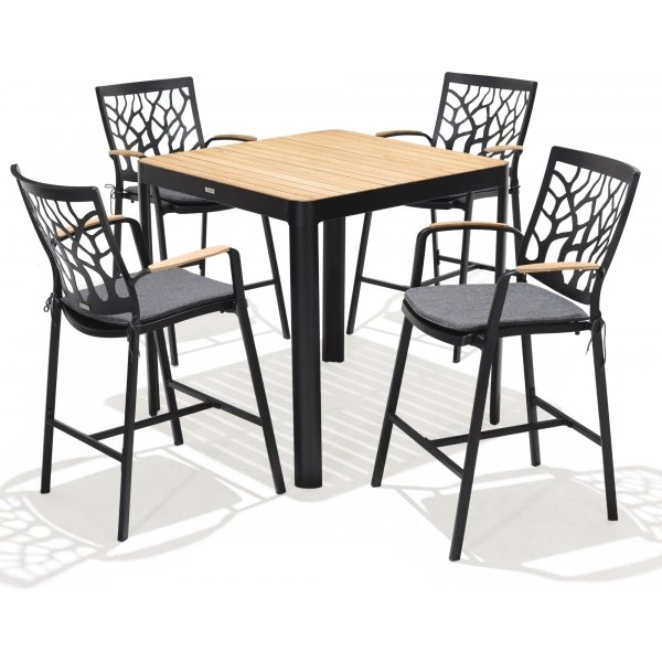 Portals salonggruppe 5 - Sort/teak