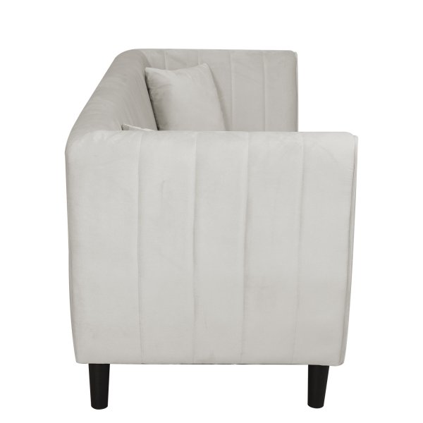 Sofa Arvika - Beige fløyel | 195 cm Sofa Arvika - Beige fløyel | 195 cm