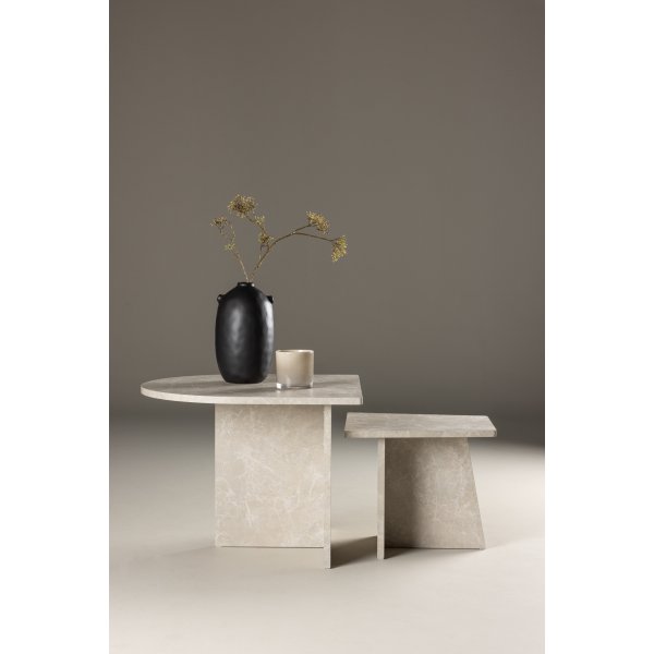Sala salongbord 40/60 x 40/60 cm - Beige marmorlook Sala salongbord 40/60 x 40/60 cm - Beige marmorlook