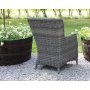 Balkongsett med 2 stoler og bord 48 x 48 cm gr/rotting - Tor/Jacksonville
