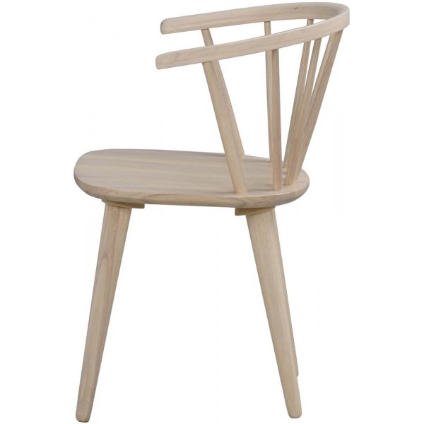 Dalsland pinnestol karmstol - Hvitvasket + Stolpute