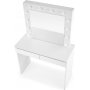 Facada hvitt toalettbord med belysning 94 x 43 cm
